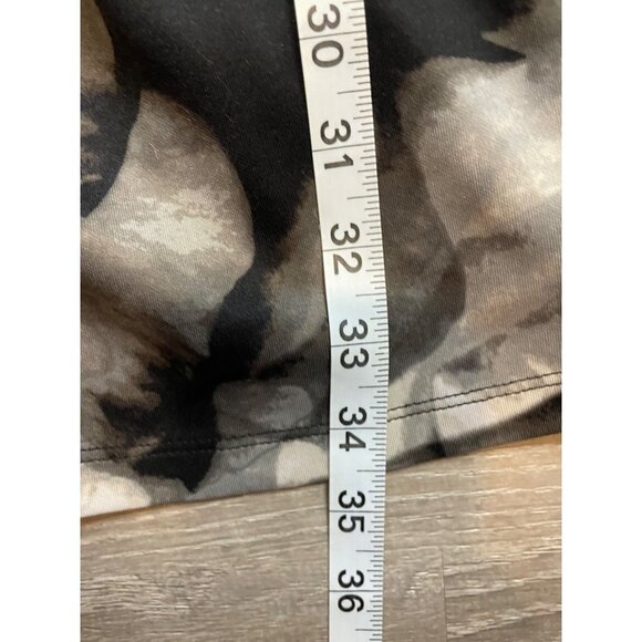 Mossimo Black White Sleeveless Patterned Knee Length Dress Sz M - Picture 10 of 10